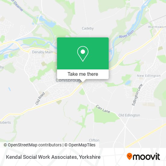 Kendal Social Work Associates map