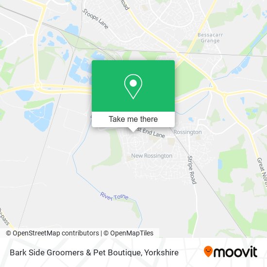 Bark Side Groomers & Pet Boutique map