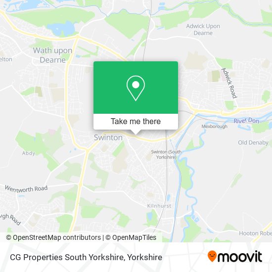 CG Properties South Yorkshire map