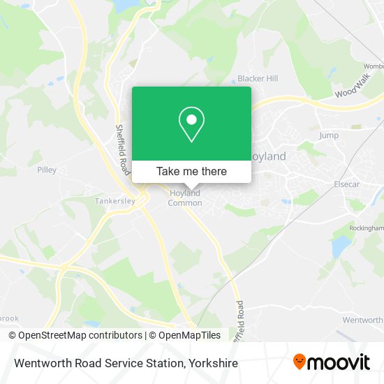 Wentworth Road Service Station map