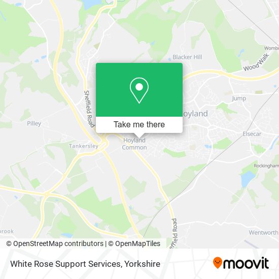 White Rose Support Services map