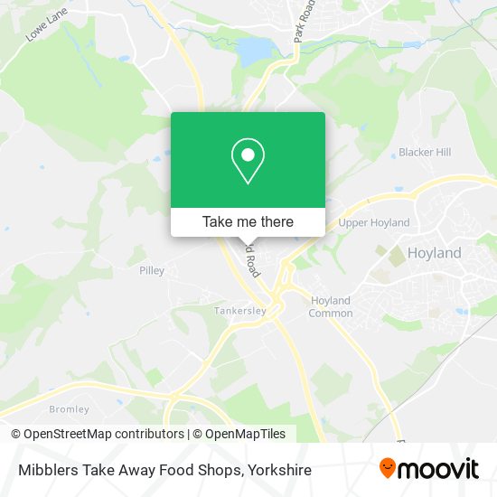 Mibblers Take Away Food Shops map