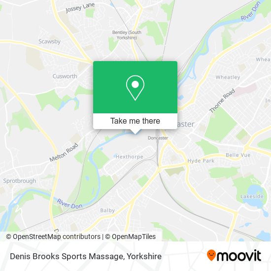 Denis Brooks Sports Massage map