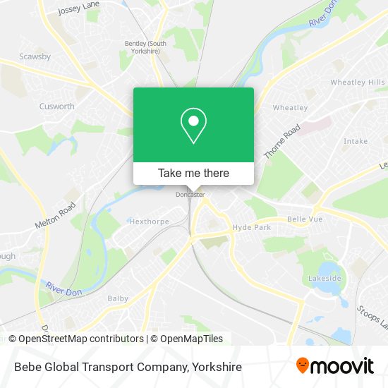 Bebe Global Transport Company map