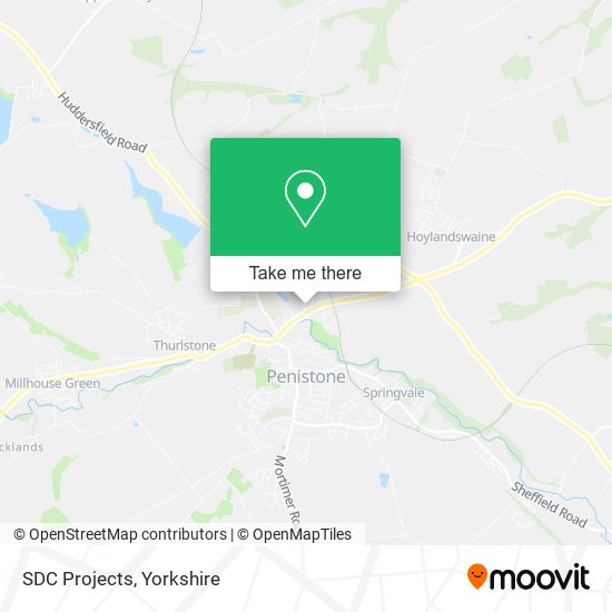 SDC Projects map