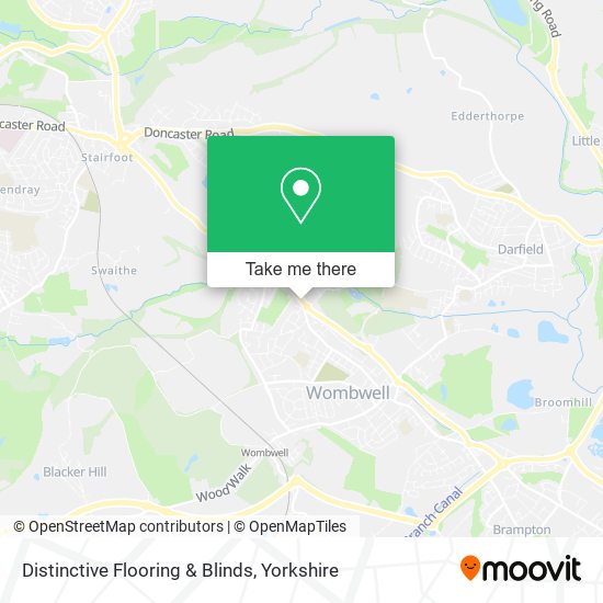 Distinctive Flooring & Blinds map