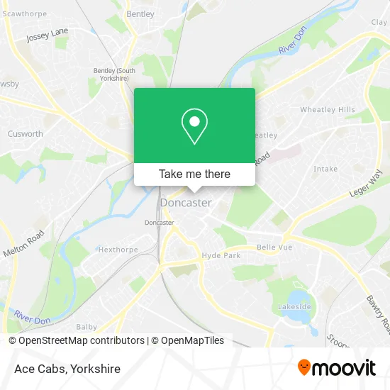 Ace Cabs map