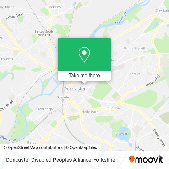 Doncaster Disabled Peoples Alliance map