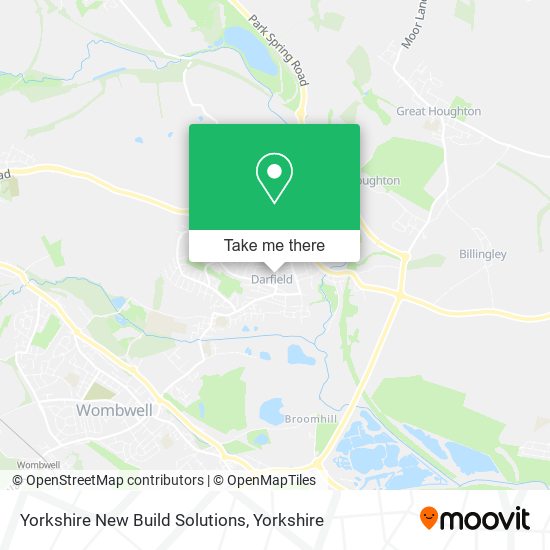 Yorkshire New Build Solutions map