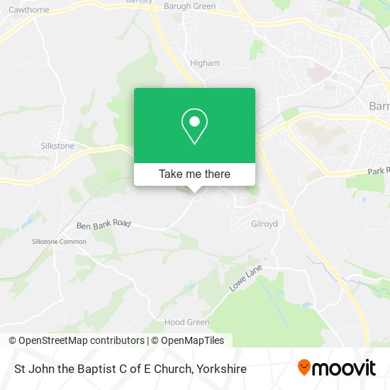 St John the Baptist C of E Church map