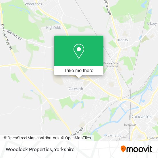 Woodlock Properties map