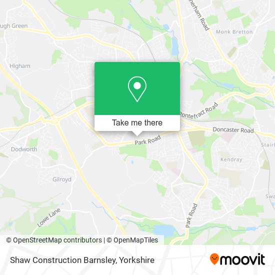 Shaw Construction Barnsley map