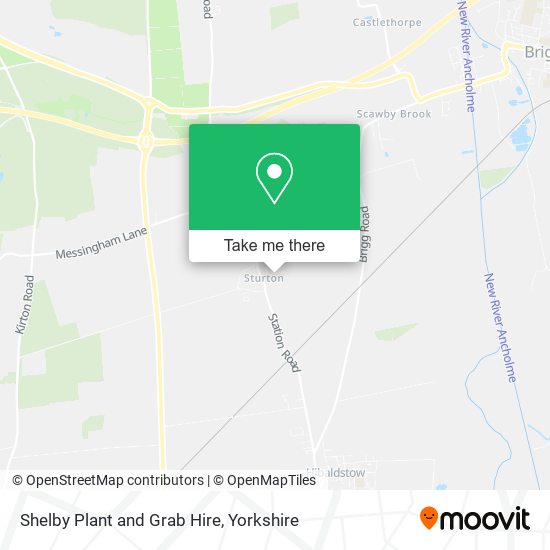 Shelby Plant and Grab Hire map