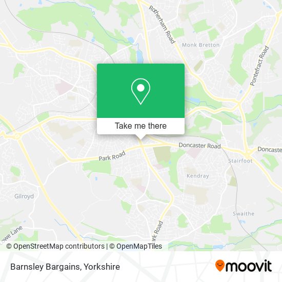 Barnsley Bargains map