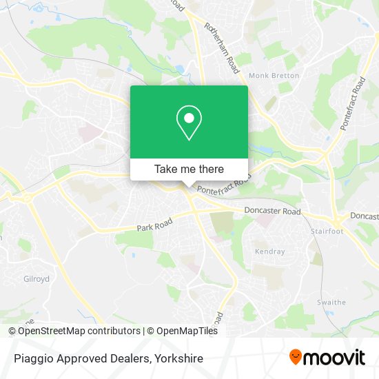 Piaggio Approved Dealers map