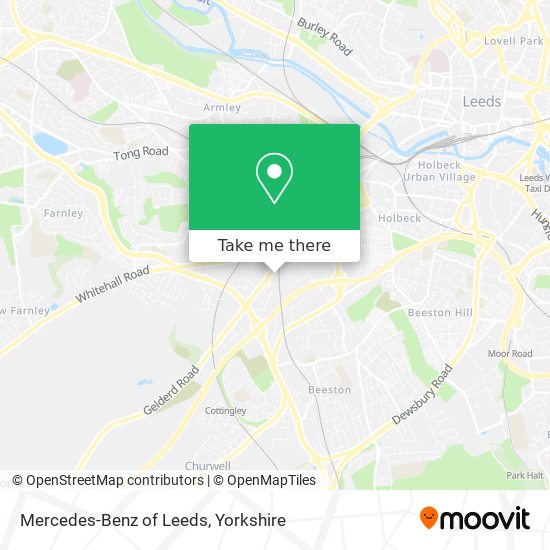 Mercedes-Benz of Leeds map