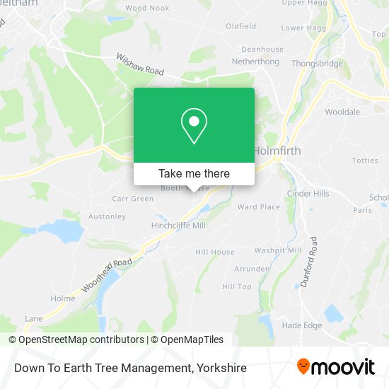 Down To Earth Tree Management map