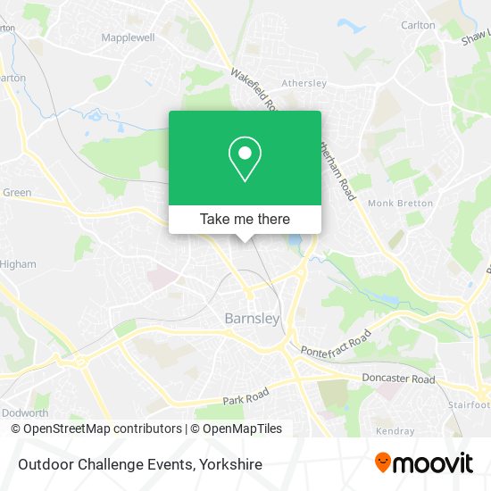 Outdoor Challenge Events map