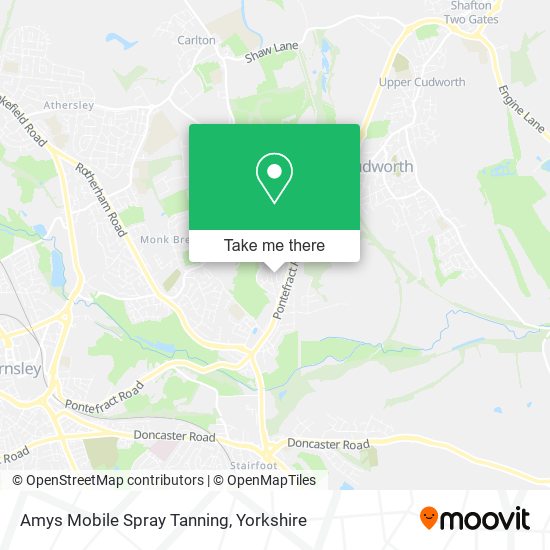 Amys Mobile Spray Tanning map