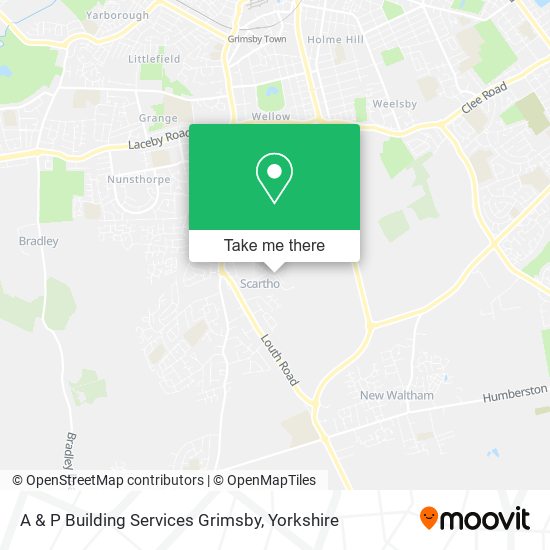 A & P Building Services Grimsby map