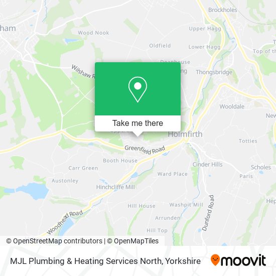 MJL Plumbing & Heating Services North map