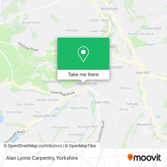 Alan Lyons Carpentry map