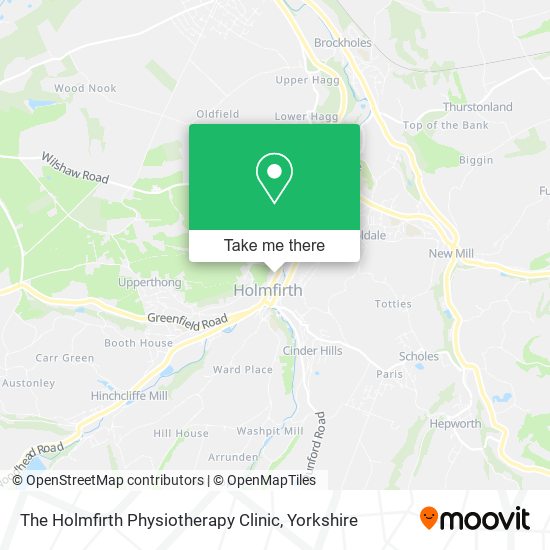 The Holmfirth Physiotherapy Clinic map