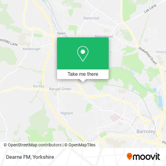 Dearne FM map