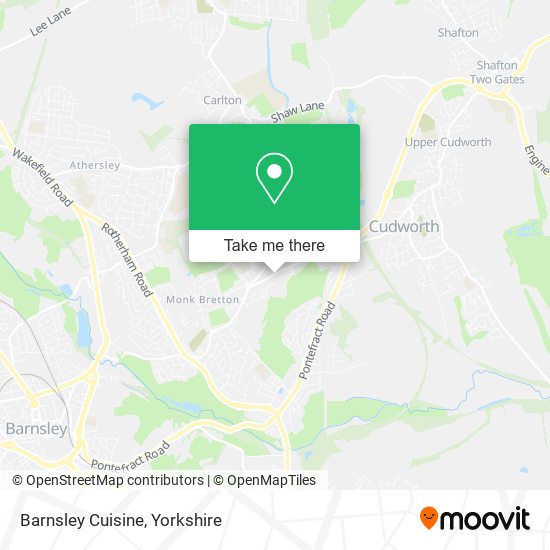 Barnsley Cuisine map