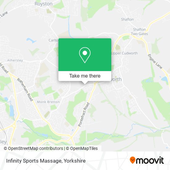 Infinity Sports Massage map