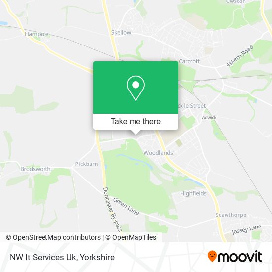 NW It Services Uk map