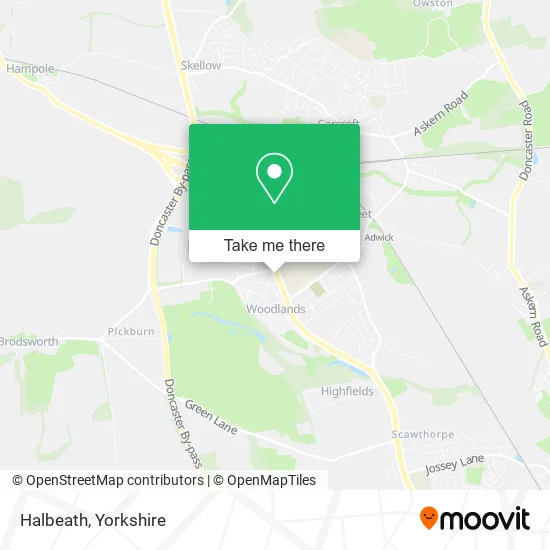 Halbeath map