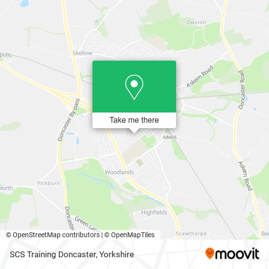 SCS Training Doncaster map