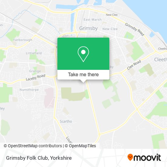 Grimsby Folk Club map