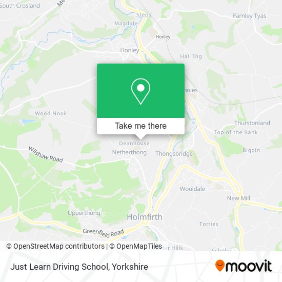 Just Learn Driving School map