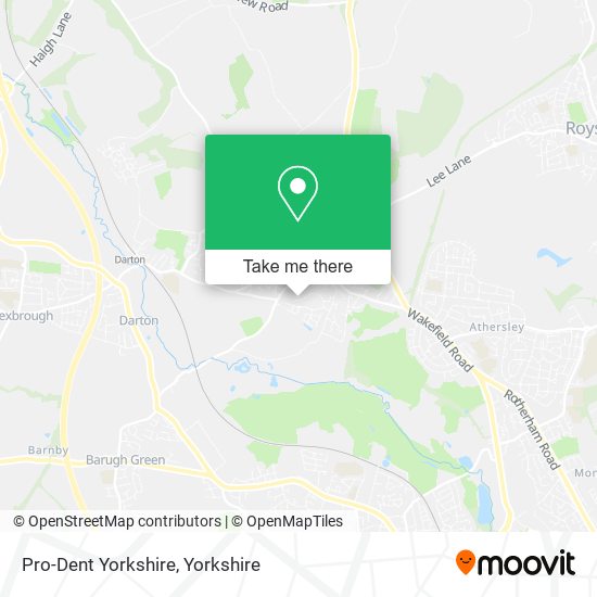 Pro-Dent Yorkshire map