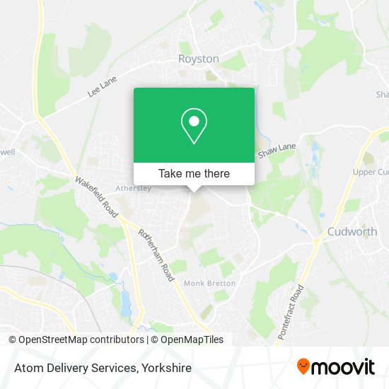 Atom Delivery Services map