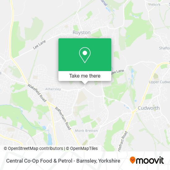 Central Co-Op Food & Petrol - Barnsley map