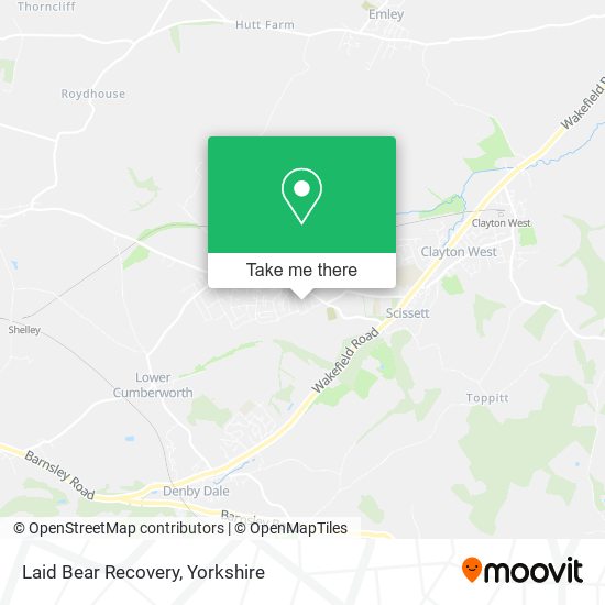 Laid Bear Recovery map