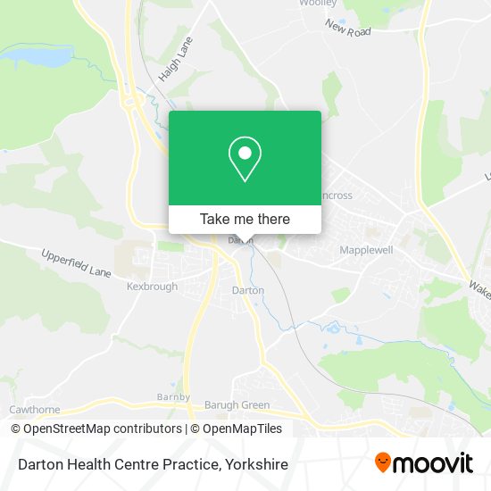 Darton Health Centre Practice map