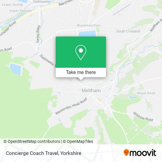 Concierge Coach Travel map