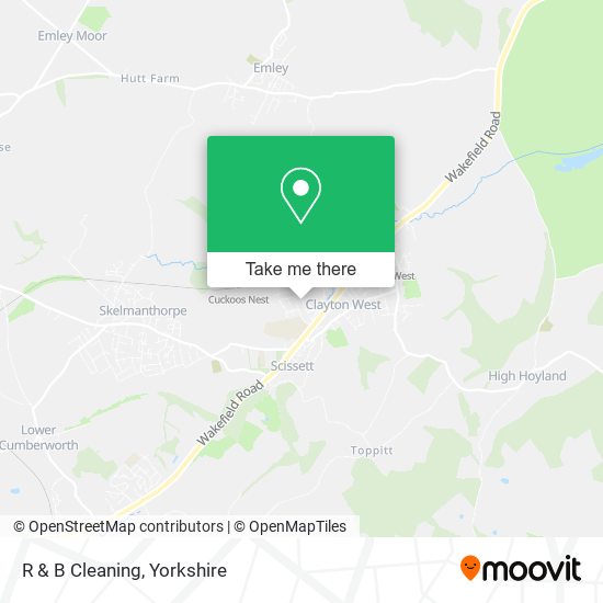 R & B Cleaning map