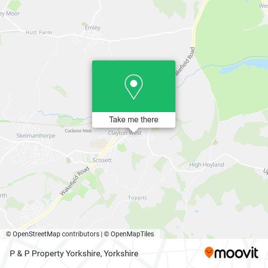 P & P Property Yorkshire map