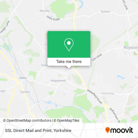 SSL Direct Mail and Print map