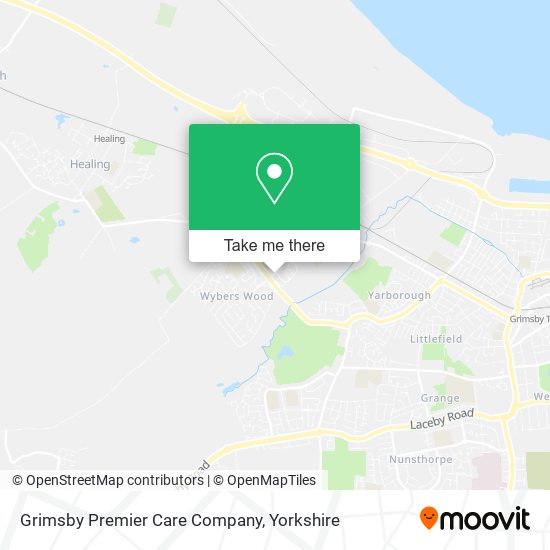 Grimsby Premier Care Company map