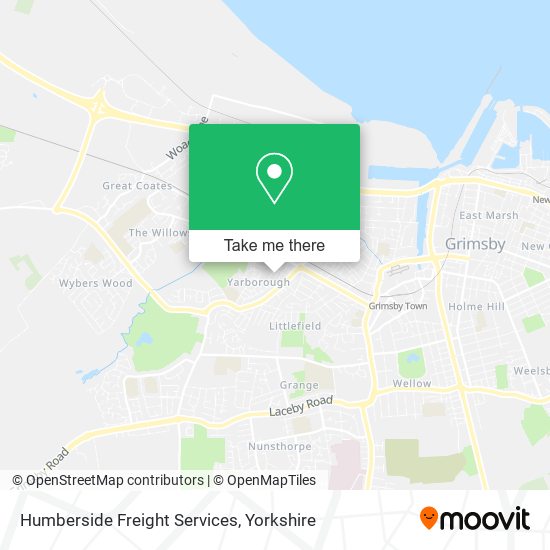 Humberside Freight Services map
