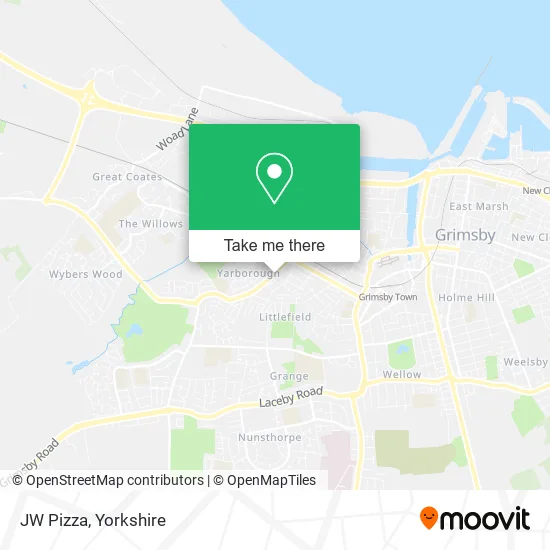 JW Pizza map