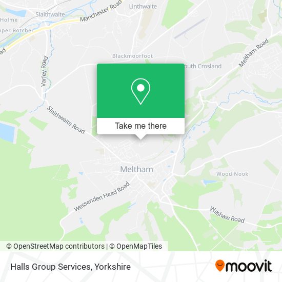 Halls Group Services map