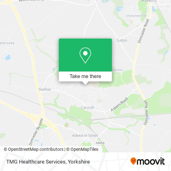 TMG Healthcare Services map