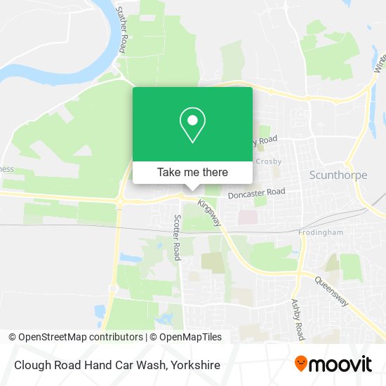 Clough Road Hand Car Wash map